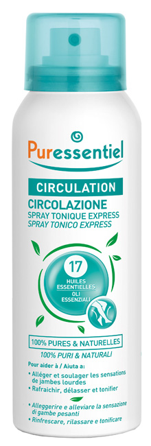 PURESSENTIEL SPRAY TONICO EXPRESS CIRCOLAZIONE 100 ML - latuafarmacia.org