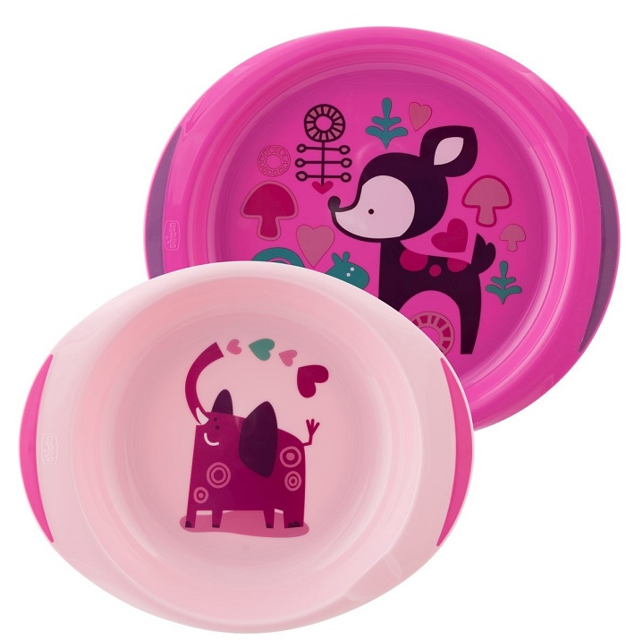 CHICCO PIATTO FONDO E PIANO 12 MESI+ ROSA/VERDE - latuafarmacia.org
