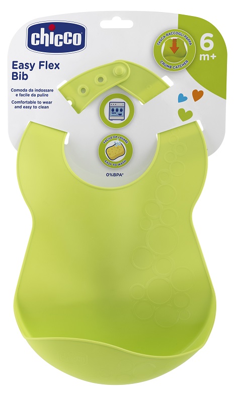 CHICCO BAVAGLINA RIGIDA 6M+ VERDE - latuafarmacia.org