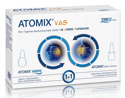 ATOMIX VAS KIT PER IGIENE FUNZIONALE DELLE VIE AEREE SUPERIORI ATOMIC WAVE + SPRAY - latuafarmacia.org