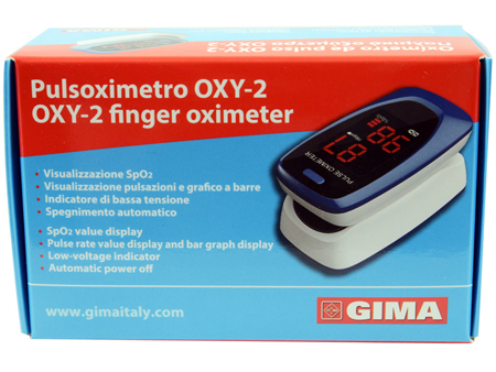 PULSOXIMETRO DA DITO OXY-2 SCHERMO LED 60X30,5X32,5MM 1 PEZZO - latuafarmacia.org