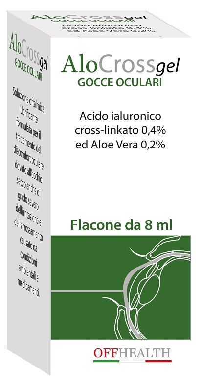 ALOCROSS GOCCE OCULARI ACIDO IALURONICO CROSS-LINKATO 0,2% E ALOE VERA 8 ML - latuafarmacia.org