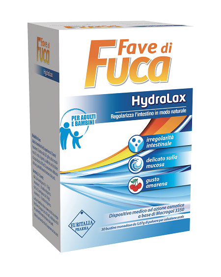FAVE DI FUCA HYDRALAX 30 BUSTINE MONODOSE DA 5,07 G GUSTO AMARENA - latuafarmacia.org