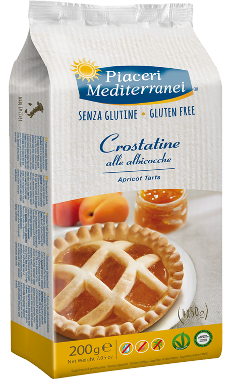 PIACERI MEDITERRANEI LE BONTA' DEL MATTINO CROSTATINE ALL'ALBICOCCA 4 X 50 G - latuafarmacia.org