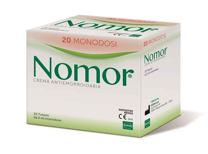 NOMOR CREMA ANTIEMORROIDARIA 20 TUBETTI MONODOSE DA 5 ML - latuafarmacia.org