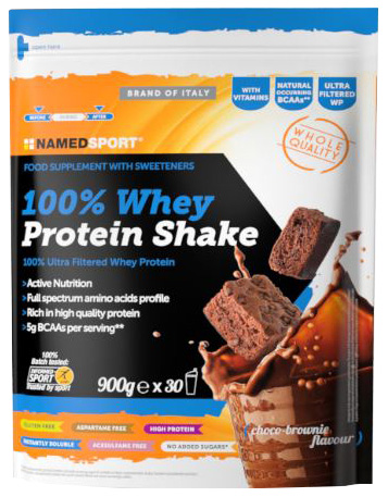 100% WHEY PROTEIN SHAKE CHOCO BROWNIE 900 G - latuafarmacia.org