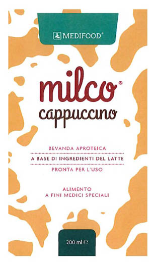 MEDIFOOD MILCO BEVANDA APROTEICA CAPPUCCINO 6 X 200 ML - latuafarmacia.org