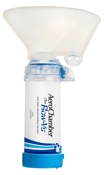 CAMERA DI TENUTA CON VALVOLA AEROCHAMBER PLUS FLOW VU ADULTI LARGE 5+ ANNI - latuafarmacia.org