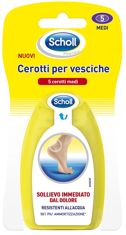 SCHOLL CEROTTI PER VESCICHE MEDIO DITA DEI PIEDI 6 PEZZI - latuafarmacia.org