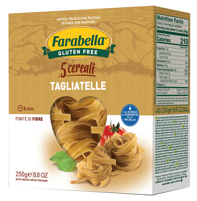 FARABELLA TAGLIATELLE AI 5 CEREALI 250 G - latuafarmacia.org