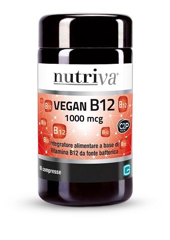 NUTRIVA VEGAN B12 60 COMPRESSE 1000MCG - latuafarmacia.org