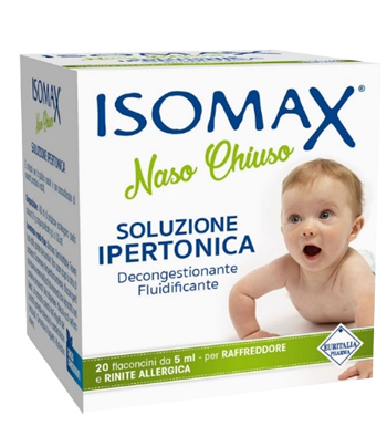 SOLUZIONE IPERTONICA ISOMAX NASO CHIUSO 20 FLACONCINI DA 5 ML - latuafarmacia.org