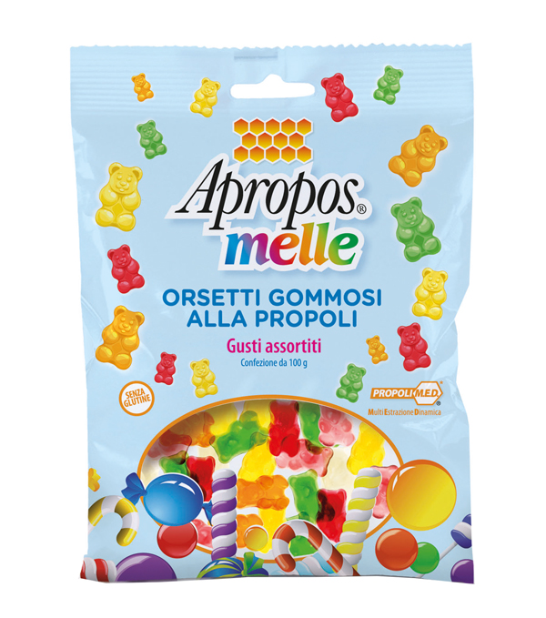 APROPOS MELLE ORSETTI GOMMOSI ALLA PROPOLI GUSTI ASSORTITI 100 G - latuafarmacia.org