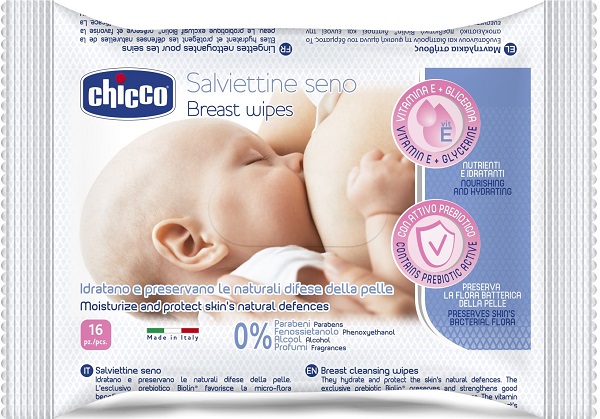 CHICCO SALVIETTE DETERGENTI PER IL SENO 16 PEZZI - latuafarmacia.org