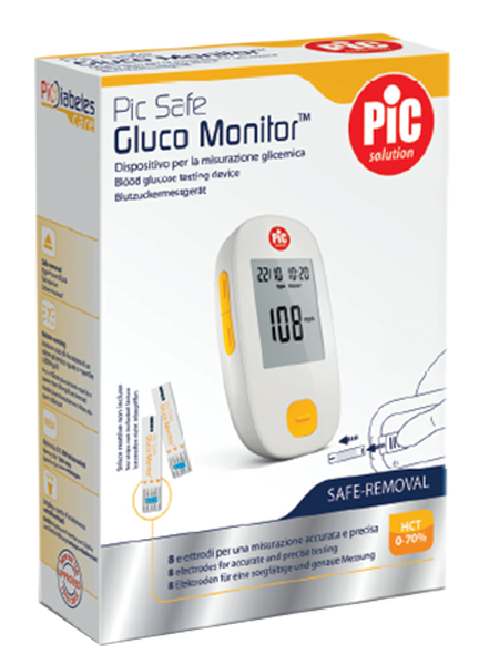 GLUCOMETRO CON MONITOR PIC GLUCO SAFE 1 PEZZO - latuafarmacia.org