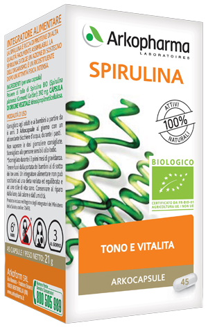 ARKO CAPSULE SPIRULINA BIO 45 CAPSULE - latuafarmacia.org
