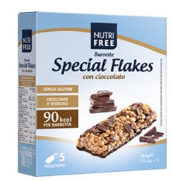 NUTRIFREE BARRETTE SPECIAL FLAKES CIOCCOLATO 24,8 G X 5 - latuafarmacia.org