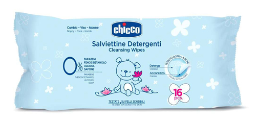 CHICCO COSMESI SALVIETTINE 16 PEZZI - latuafarmacia.org