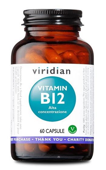 VIRIDIAN VITAMIN B12 HIGH POTENCY 60 CAPSULE VIRIDIAN VITAMINA B12 ALTA CONCENTRAZIONE - latuafarmacia.org