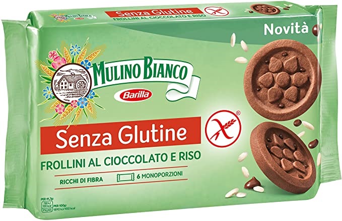 MULINO BIANCO SENZA GLUTINE FROLLINI AL CIOCCOLATO E RISO 6 MONOPORZIONI DA 41,66 G - latuafarmacia.org