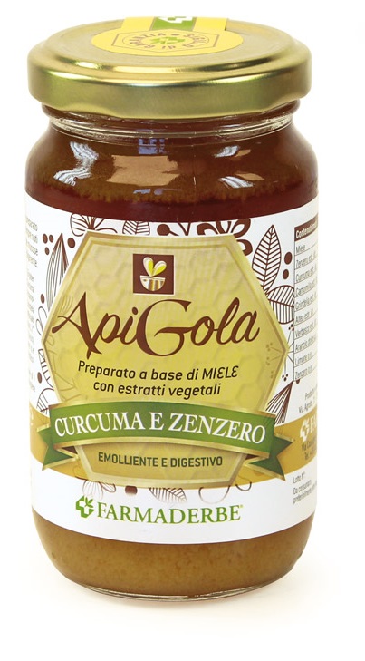 APIGOLA MIELE CURCUMA E ZENZERO 250 G - latuafarmacia.org