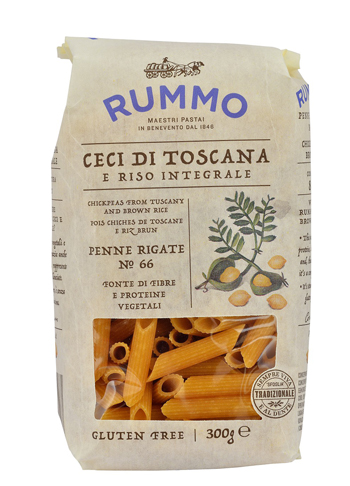 RUMMO PENNE RIGATE N 66 CECI DI TOSCANA E RISO INTEGRALE 300 G - latuafarmacia.org