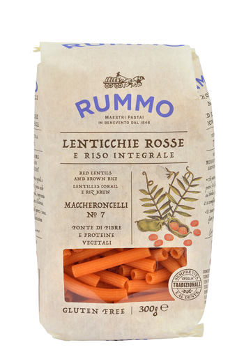 RUMMO MACCHERONCELLI N 7 LENTICCHIE ROSSE E RISO INTEGRALE 300 G - latuafarmacia.org