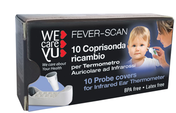 COPPELLE RICAMBIO PER TERMOMETRO INFRAROSSI WECAREYU FEVER-SCAN 10 PEZZI - latuafarmacia.org