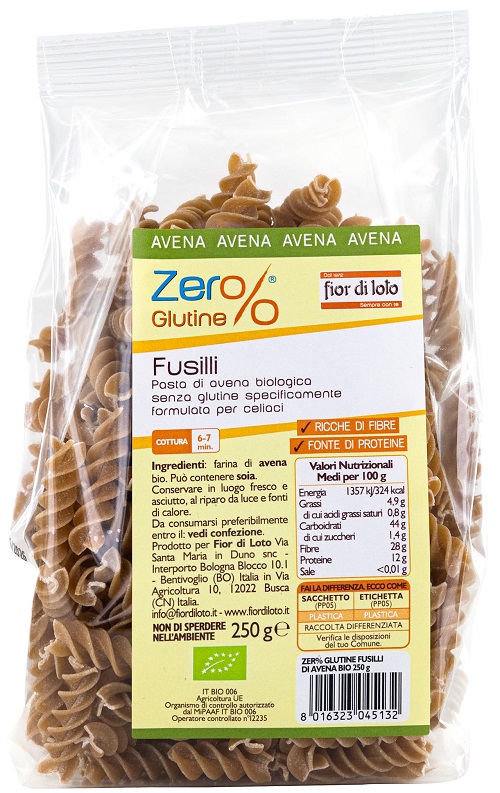 FUSILLI DI AVENA 250 G - latuafarmacia.org