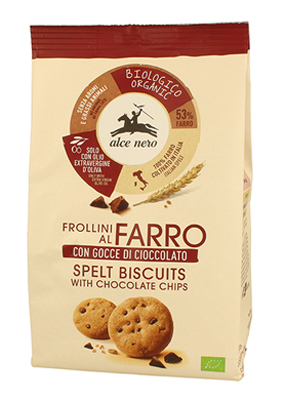 FROLLINO DI FARRO CON GOCCE DI CIOCCOLATO BIO 250 G - latuafarmacia.org