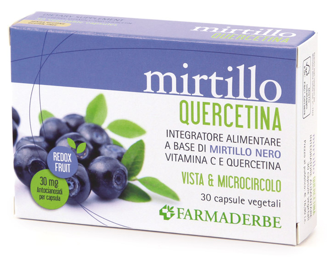 MIRTILLO QUERCETINA 30 CAPSULE VEGETALI - latuafarmacia.org
