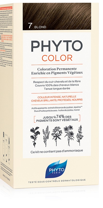 PHYTOCOLOR 7 BIONDO 1 LATTE + 1 CREMA + 1 MASCHERA + 1 PAIO DI GUANTI - latuafarmacia.org