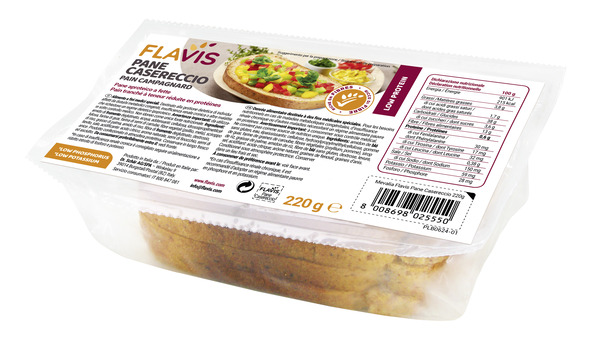 FLAVIS PANE CASERECCIO PANE APROTEICO A FETTE 220 G - latuafarmacia.org
