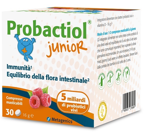 PROBACTIOL JUNIOR 30 COMPRESSE MASTICABILI NEW - latuafarmacia.org