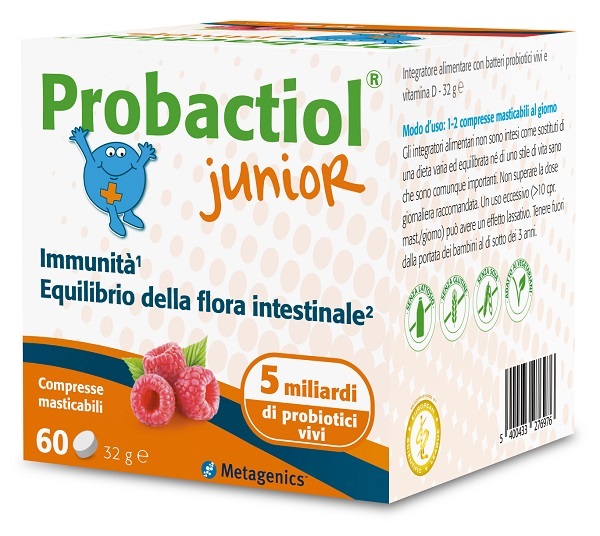 PROBACTIOL JUNIOR 60 COMPRESSE MASTICABILI NEW - latuafarmacia.org