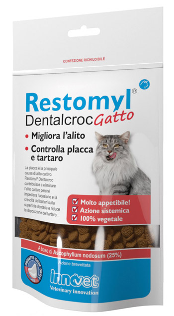 RESTOMYL DENTALCROC GATTO BUSTA 60 G - latuafarmacia.org