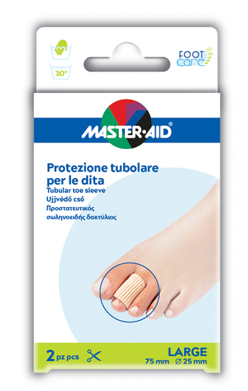 PROTEZIONE TUBOLARE IN GEL MASTER-AID FOOTCARE ELASTICIZZATO LARGE 7,5 CM 20 MM 2 PEZZI C5 - latuafarmacia.org