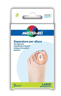 SEPARATORE DITA IN GEL MASTER-AID FOOTCARE PER ALLUCE LARGE 2 PEZZI D2 - latuafarmacia.org