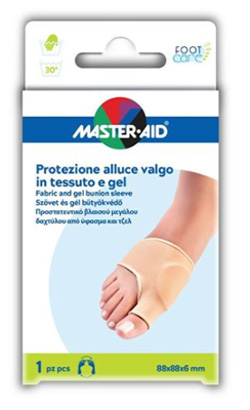 PROTEZIONE IN GEL E TESSUTO MASTER-AID FOOTCARE PER ALLUCE VALGO 1 PEZZO D5 - latuafarmacia.org