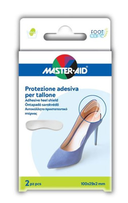 PROTEZIONE ADESIVA MASTER-AID FOOTCARE TRASPARENTE TALLONE 2 PEZZI A4 - latuafarmacia.org