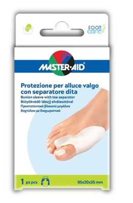 PROTEZIONE MASTER-AID FOOTCARE PER ALLUCE VALGO CON SEPARATORE DITA INTEGRATO 1 PEZZO D9 - latuafarmacia.org