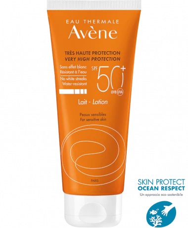 EAU THERMALE AVENE SOLARE LATTE SPF50+ 100 ML NUOVA FORMULA - latuafarmacia.org