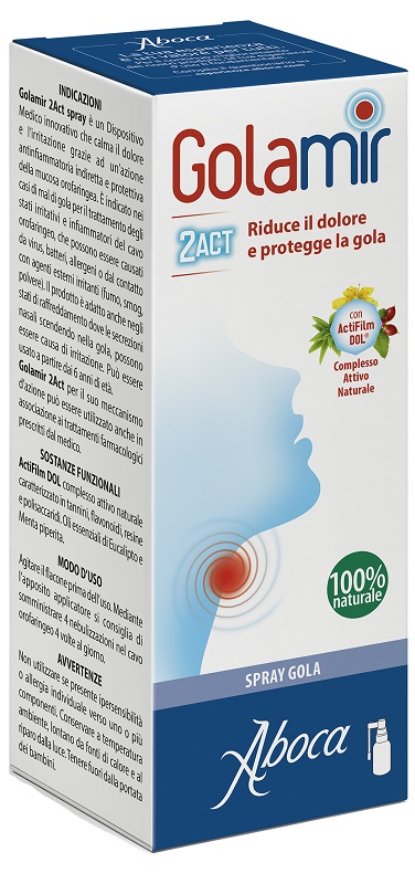 GOLAMIR 2ACT SPRAY 30 ML NO ALCOOL ADULTI E BAMBINI DA UN ANNO DI ETA' - latuafarmacia.org