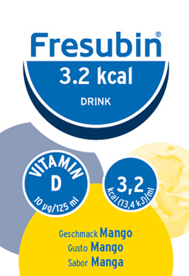 FRESUBIN 3,2 KCAL DRINK MANGO 4 X 125 ML - latuafarmacia.org