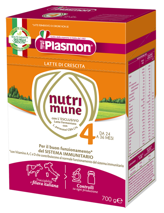 PLASMON NUTRI-MUNE LATTE STAGE 4 POLVERE 700 G - latuafarmacia.org