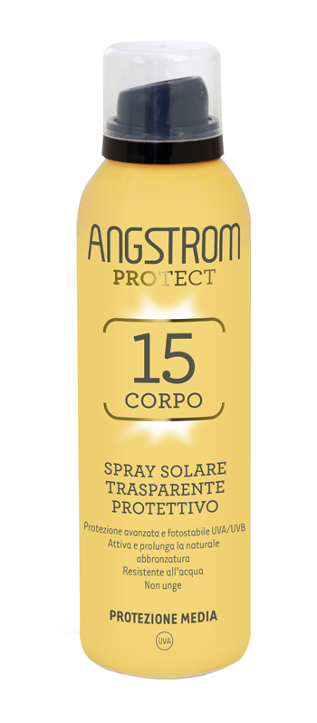 ANGSTROM PROTECT 15 CORPO SPRAY SOLARE TRASPARENTE 150 ML - latuafarmacia.org