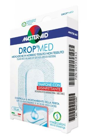 MEDICAZIONE MASTER-AID DROP MED 10 X 10 CM 5 PEZZI - latuafarmacia.org