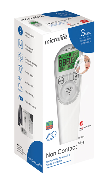 TERMOMETRO FRONTALE MICROLIFE NO CONTACT PLUS NC200 - latuafarmacia.org