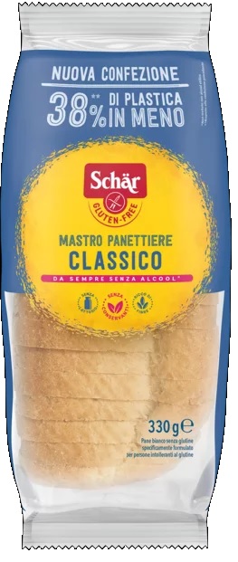SCHAR CLASSICO DEL MASTRO PANETTIERE PANE BIANCO SENZA LATTOSIO 330 G - latuafarmacia.org