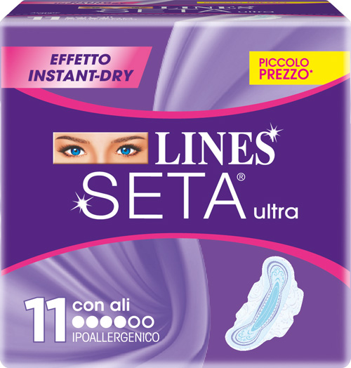 LINES SETA ULTRA ASSORBENTI CON ALI 11 PEZZI - latuafarmacia.org